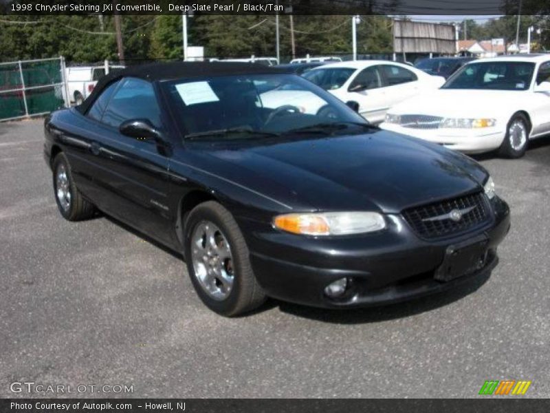 Deep Slate Pearl / Black/Tan 1998 Chrysler Sebring JXi Convertible