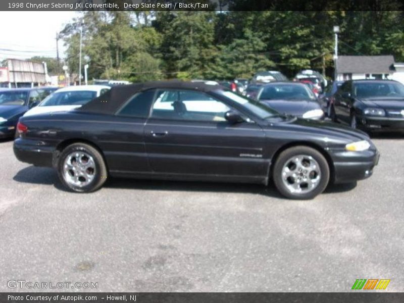 Deep Slate Pearl / Black/Tan 1998 Chrysler Sebring JXi Convertible