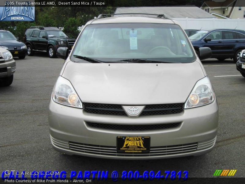 Desert Sand Mica / Taupe 2005 Toyota Sienna LE AWD