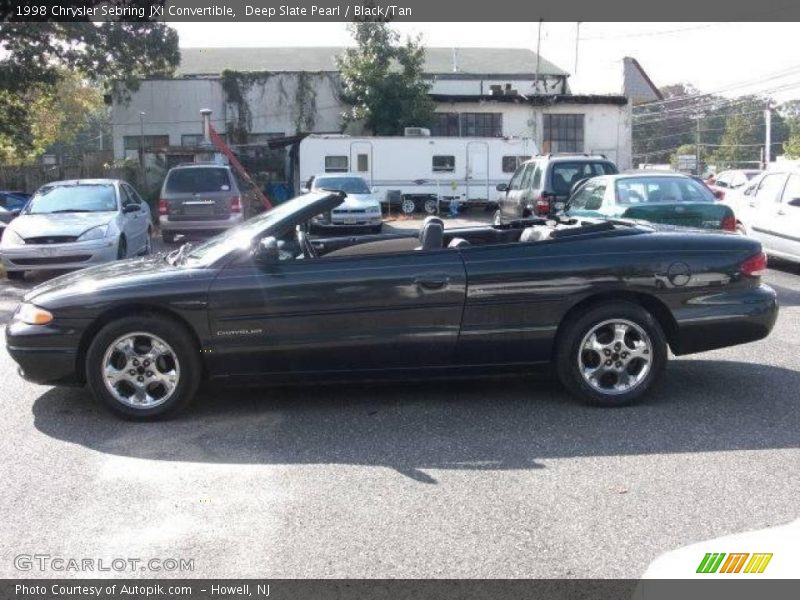 Deep Slate Pearl / Black/Tan 1998 Chrysler Sebring JXi Convertible