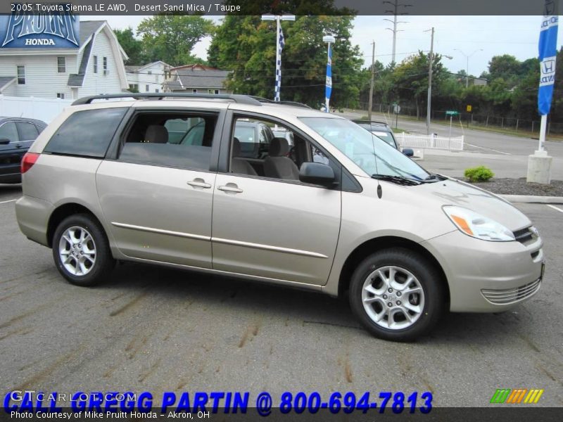 Desert Sand Mica / Taupe 2005 Toyota Sienna LE AWD