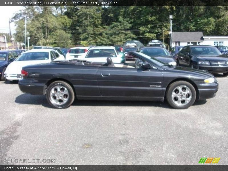 Deep Slate Pearl / Black/Tan 1998 Chrysler Sebring JXi Convertible
