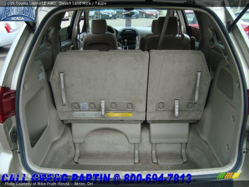 Desert Sand Mica / Taupe 2005 Toyota Sienna LE AWD