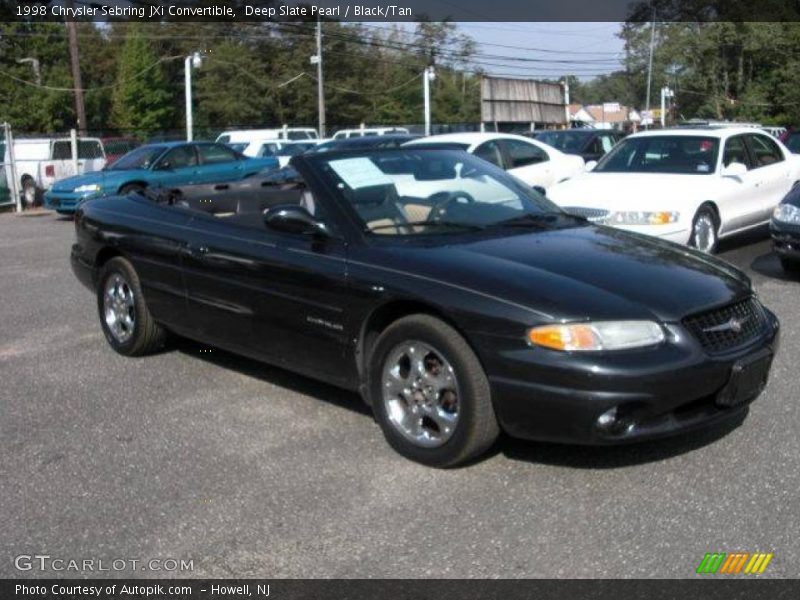 Deep Slate Pearl / Black/Tan 1998 Chrysler Sebring JXi Convertible