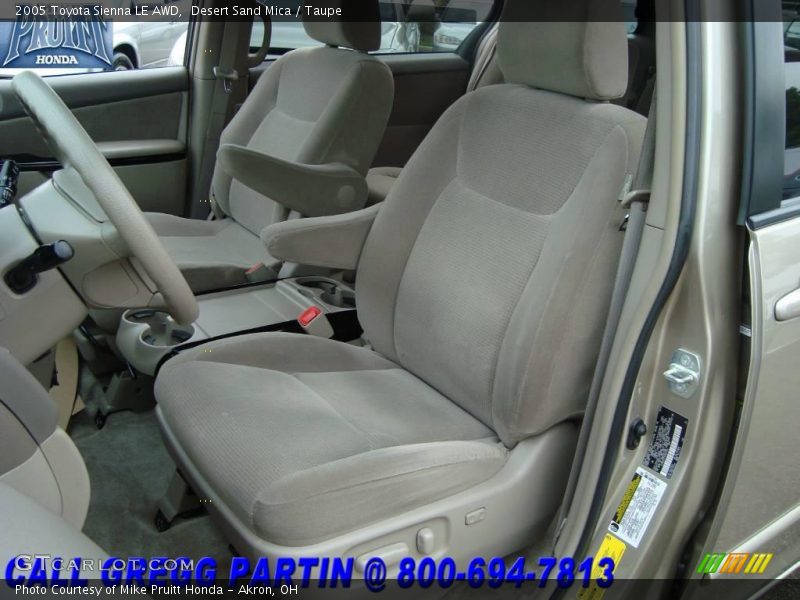Desert Sand Mica / Taupe 2005 Toyota Sienna LE AWD