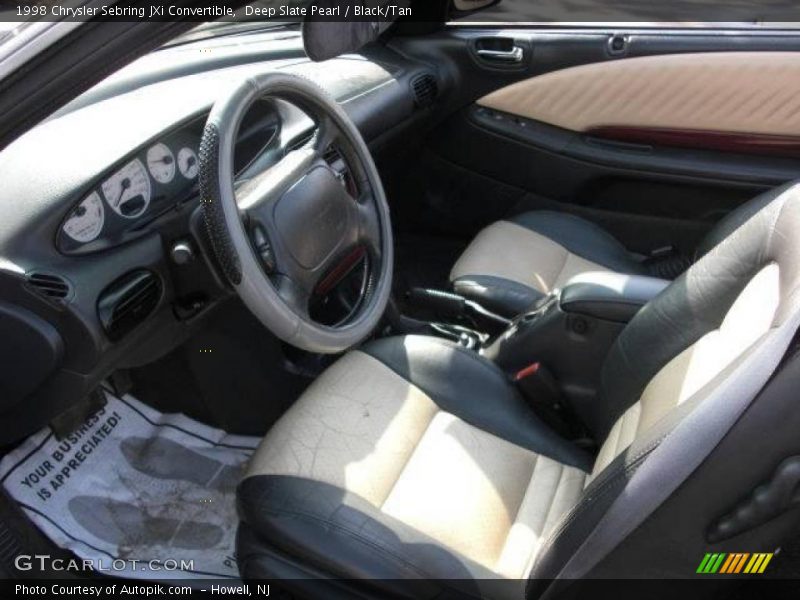 Deep Slate Pearl / Black/Tan 1998 Chrysler Sebring JXi Convertible