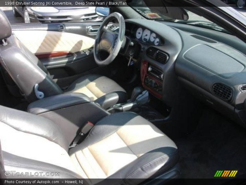 Deep Slate Pearl / Black/Tan 1998 Chrysler Sebring JXi Convertible