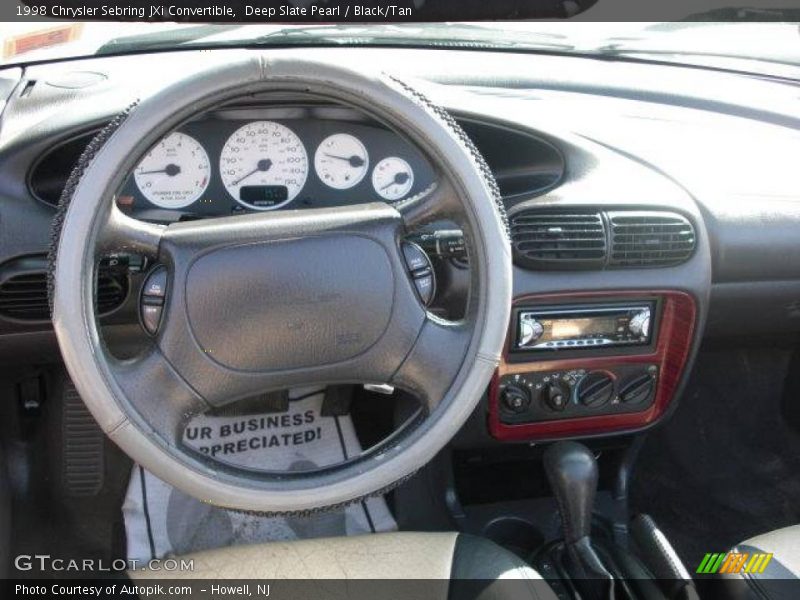 Deep Slate Pearl / Black/Tan 1998 Chrysler Sebring JXi Convertible