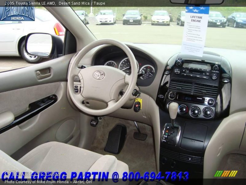 Desert Sand Mica / Taupe 2005 Toyota Sienna LE AWD