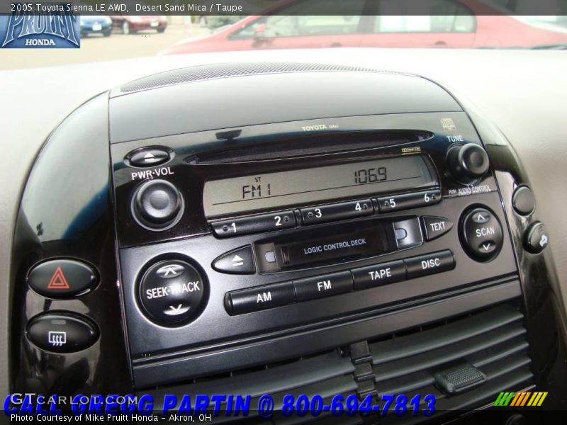 Desert Sand Mica / Taupe 2005 Toyota Sienna LE AWD