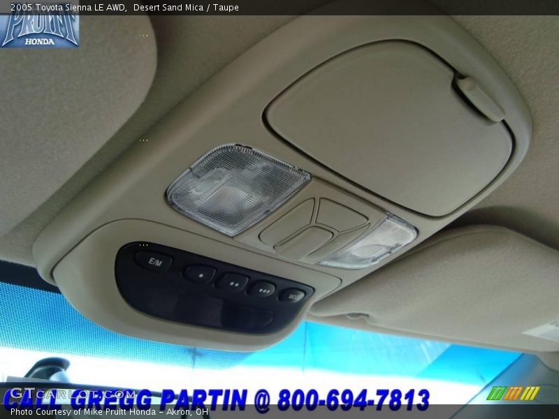 Desert Sand Mica / Taupe 2005 Toyota Sienna LE AWD