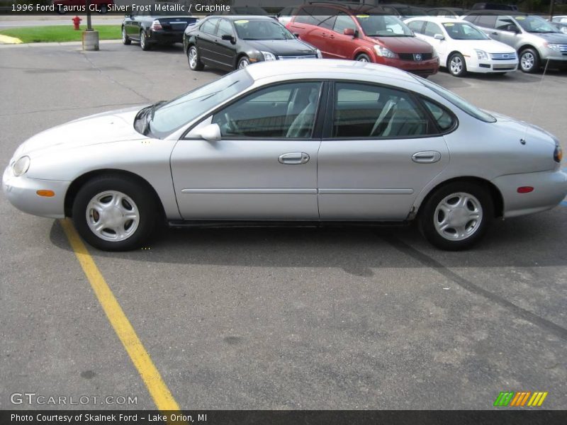 Silver Frost Metallic / Graphite 1996 Ford Taurus GL