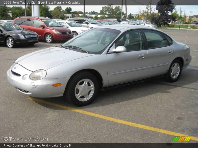 Silver Frost Metallic / Graphite 1996 Ford Taurus GL