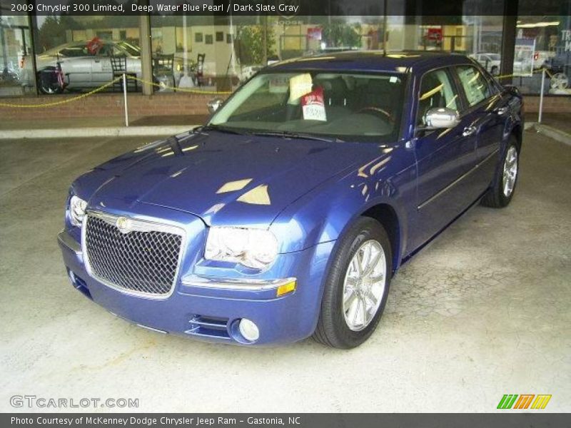 Deep Water Blue Pearl / Dark Slate Gray 2009 Chrysler 300 Limited