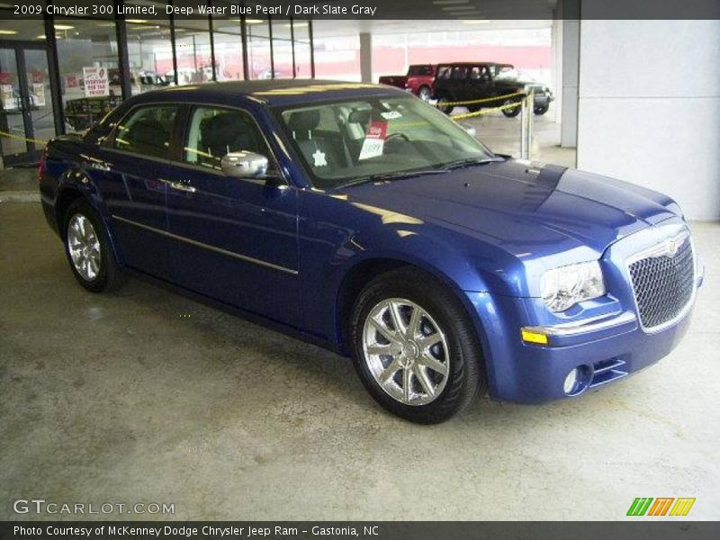 Deep Water Blue Pearl / Dark Slate Gray 2009 Chrysler 300 Limited