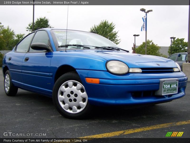 Intense Blue Pearl / Agate 1999 Dodge Neon Highline Sedan