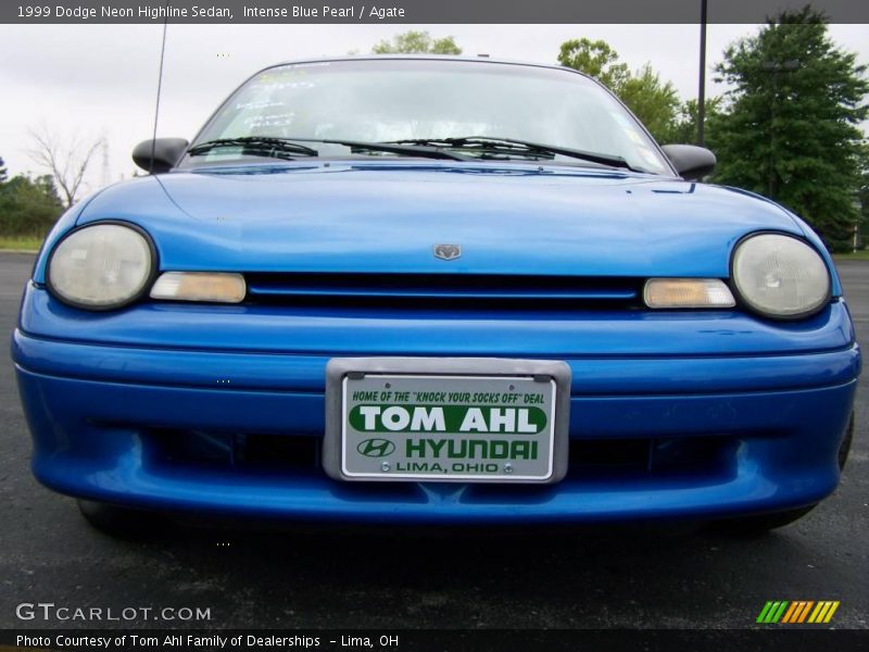 Intense Blue Pearl / Agate 1999 Dodge Neon Highline Sedan