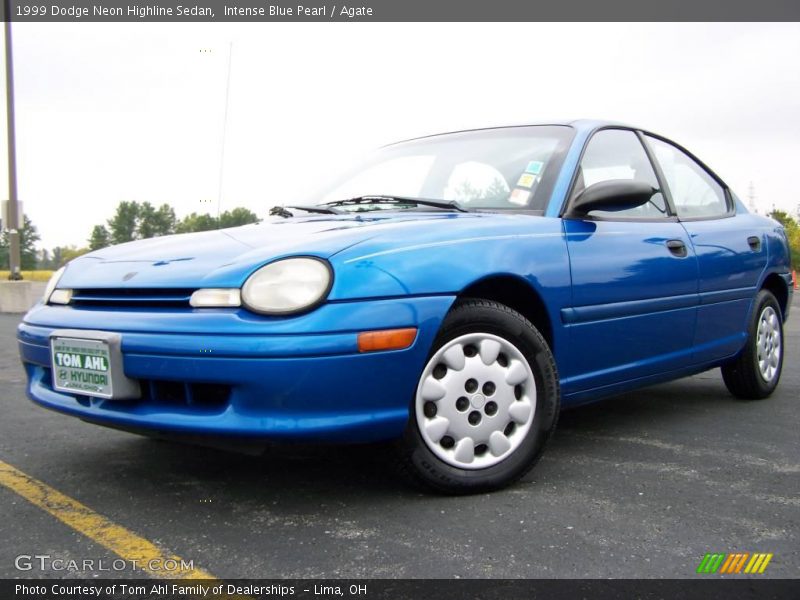 Intense Blue Pearl / Agate 1999 Dodge Neon Highline Sedan