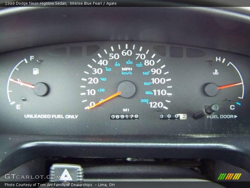 Intense Blue Pearl / Agate 1999 Dodge Neon Highline Sedan