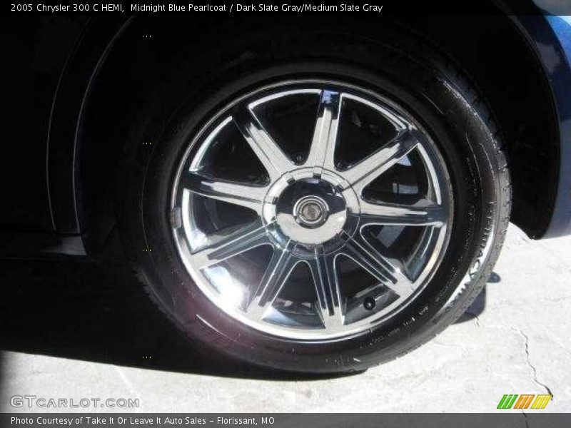 Midnight Blue Pearlcoat / Dark Slate Gray/Medium Slate Gray 2005 Chrysler 300 C HEMI