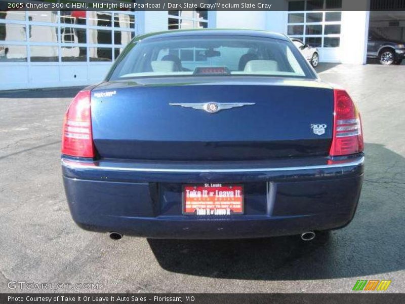 Midnight Blue Pearlcoat / Dark Slate Gray/Medium Slate Gray 2005 Chrysler 300 C HEMI