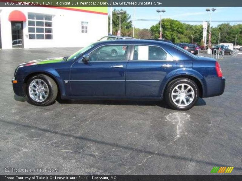 Midnight Blue Pearlcoat / Dark Slate Gray/Medium Slate Gray 2005 Chrysler 300 C HEMI