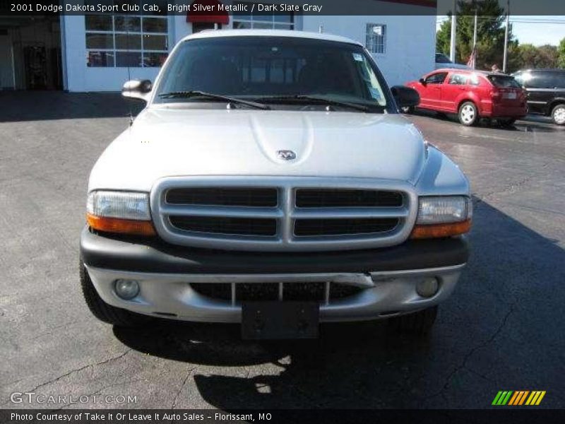 Bright Silver Metallic / Dark Slate Gray 2001 Dodge Dakota Sport Club Cab
