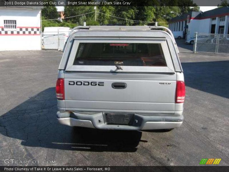 Bright Silver Metallic / Dark Slate Gray 2001 Dodge Dakota Sport Club Cab