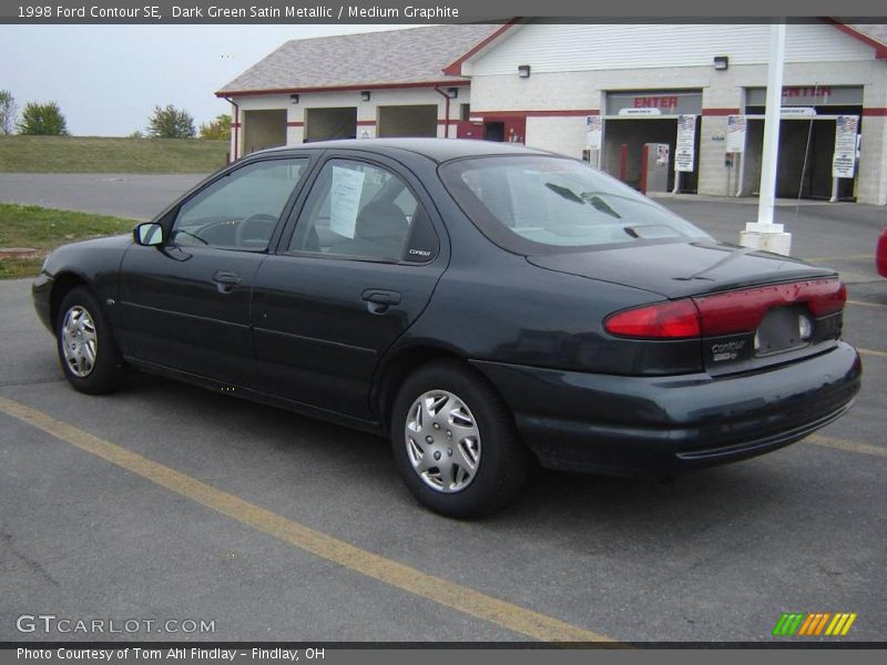 Dark Green Satin Metallic / Medium Graphite 1998 Ford Contour SE