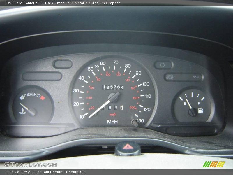 Dark Green Satin Metallic / Medium Graphite 1998 Ford Contour SE