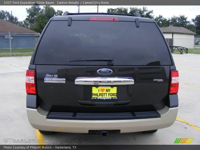 Carbon Metallic / Camel/Grey Stone 2007 Ford Expedition Eddie Bauer