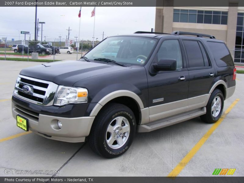 Carbon Metallic / Camel/Grey Stone 2007 Ford Expedition Eddie Bauer