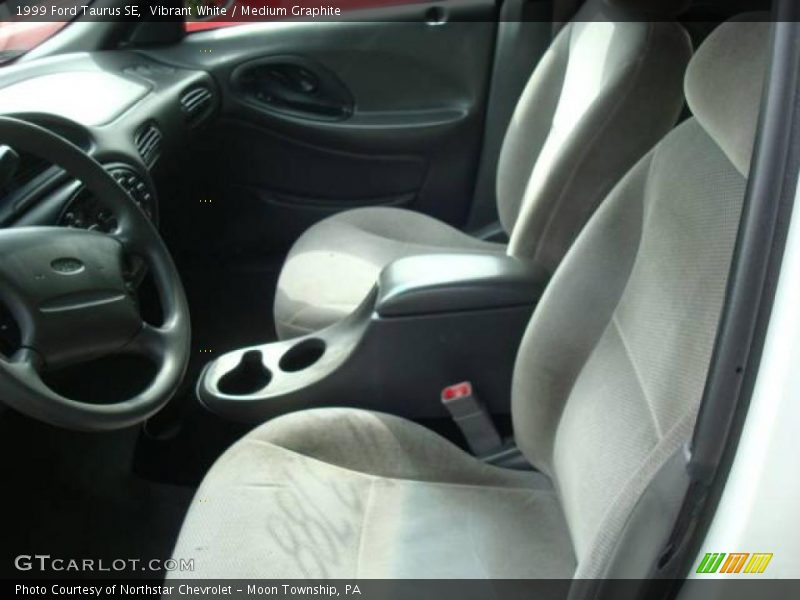 Vibrant White / Medium Graphite 1999 Ford Taurus SE