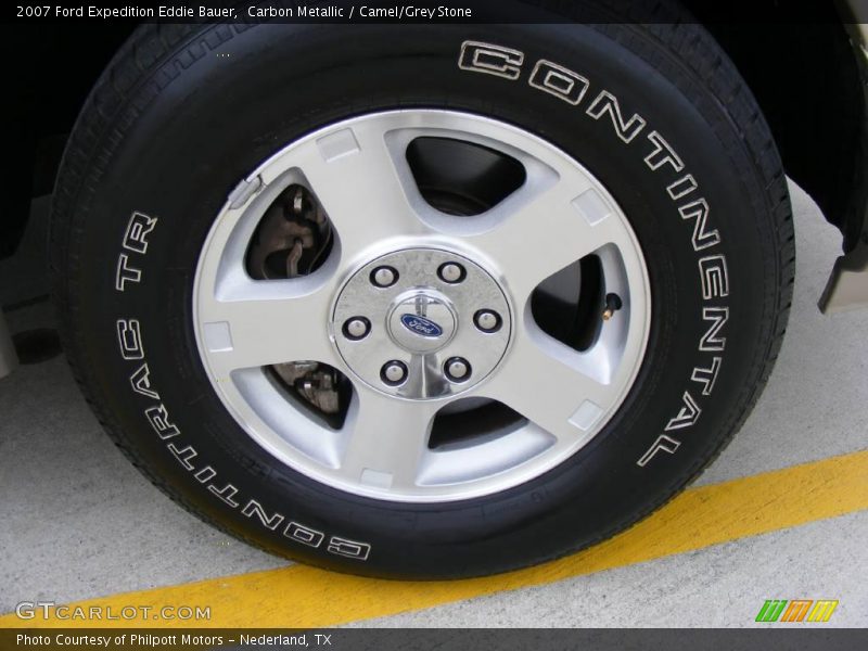 Carbon Metallic / Camel/Grey Stone 2007 Ford Expedition Eddie Bauer