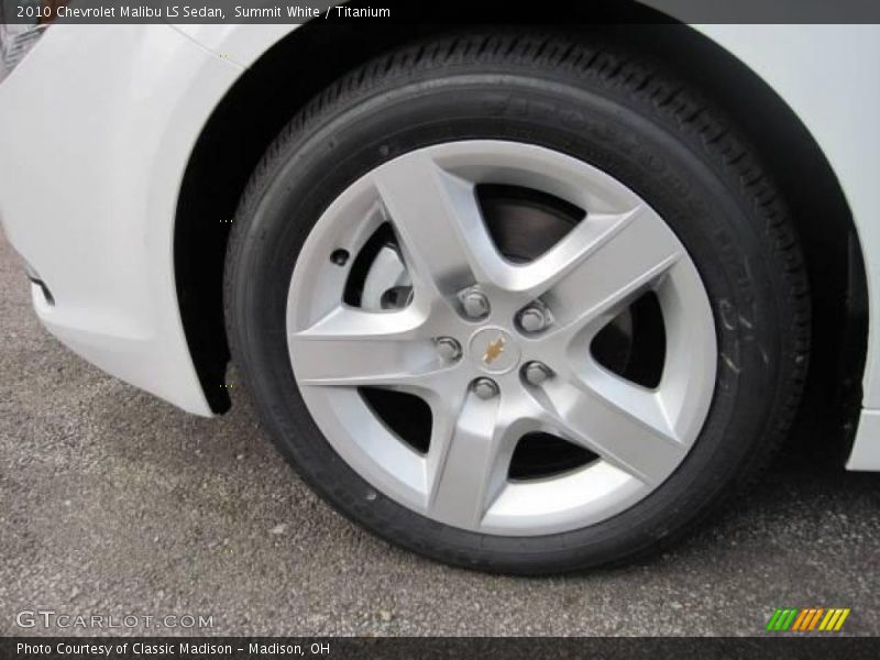 Summit White / Titanium 2010 Chevrolet Malibu LS Sedan