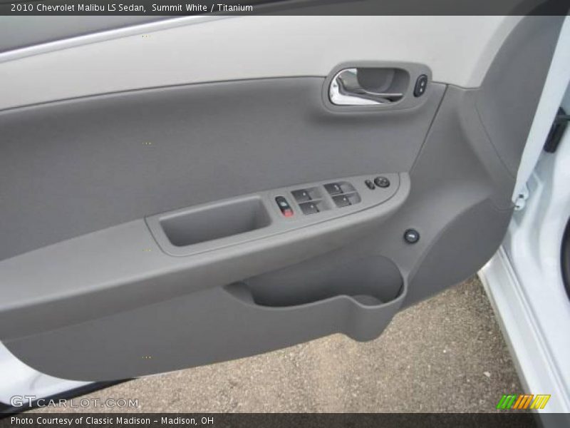 Summit White / Titanium 2010 Chevrolet Malibu LS Sedan