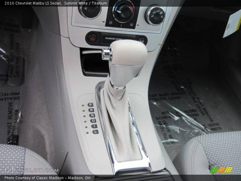 Summit White / Titanium 2010 Chevrolet Malibu LS Sedan