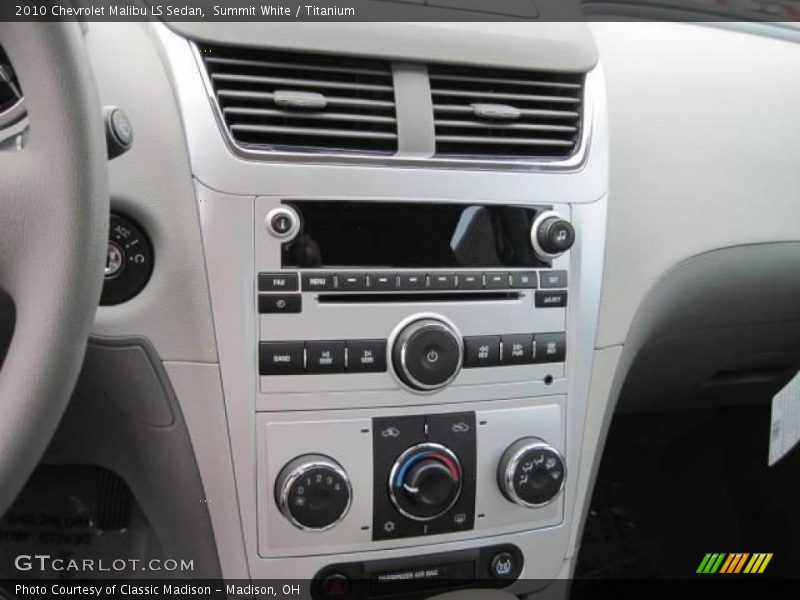 Summit White / Titanium 2010 Chevrolet Malibu LS Sedan