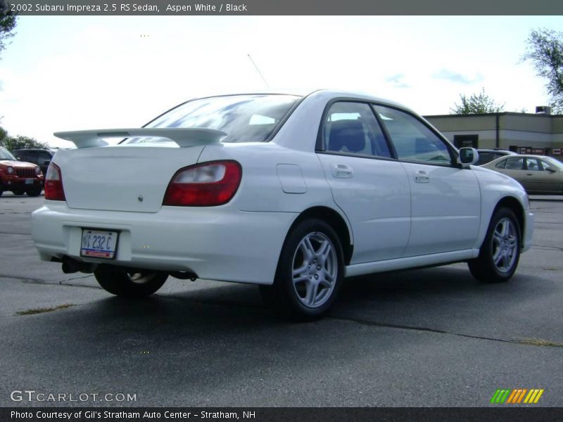 Aspen White / Black 2002 Subaru Impreza 2.5 RS Sedan