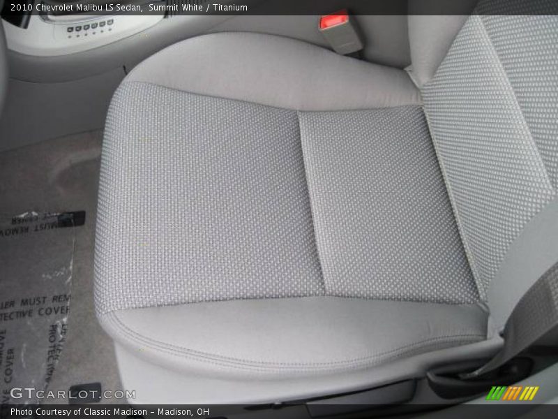 Summit White / Titanium 2010 Chevrolet Malibu LS Sedan