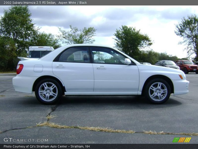Aspen White / Black 2002 Subaru Impreza 2.5 RS Sedan