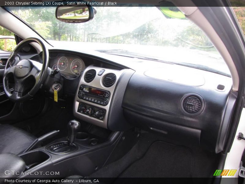 Satin White Pearlcoat / Black 2003 Chrysler Sebring LXi Coupe
