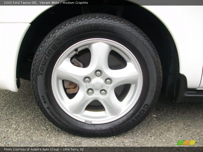 Vibrant White / Medium Graphite 2003 Ford Taurus SES