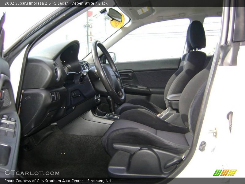 Aspen White / Black 2002 Subaru Impreza 2.5 RS Sedan