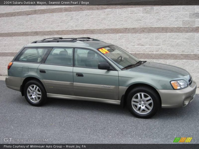Seamist Green Pearl / Beige 2004 Subaru Outback Wagon