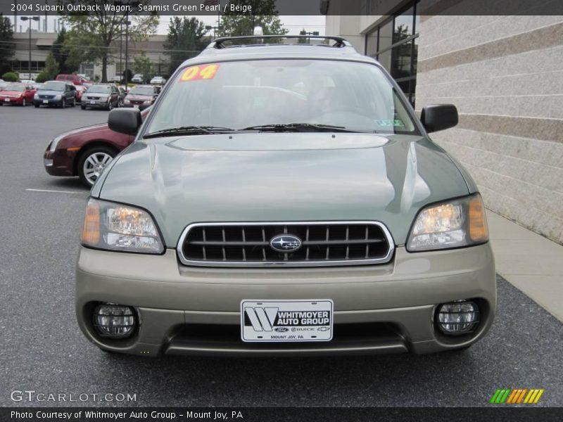Seamist Green Pearl / Beige 2004 Subaru Outback Wagon
