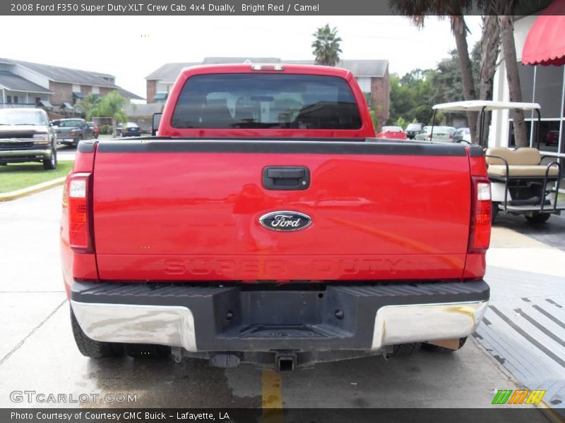 Bright Red / Camel 2008 Ford F350 Super Duty XLT Crew Cab 4x4 Dually