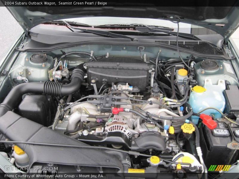 Seamist Green Pearl / Beige 2004 Subaru Outback Wagon