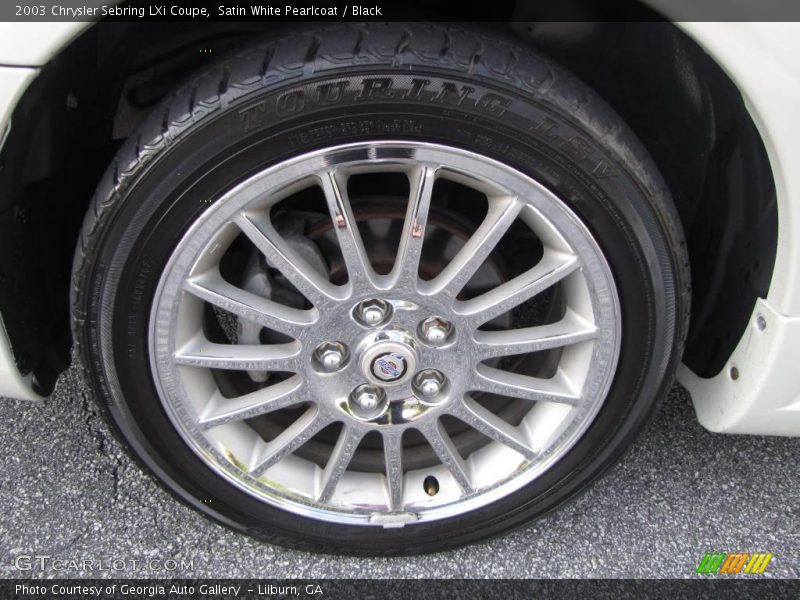 Satin White Pearlcoat / Black 2003 Chrysler Sebring LXi Coupe