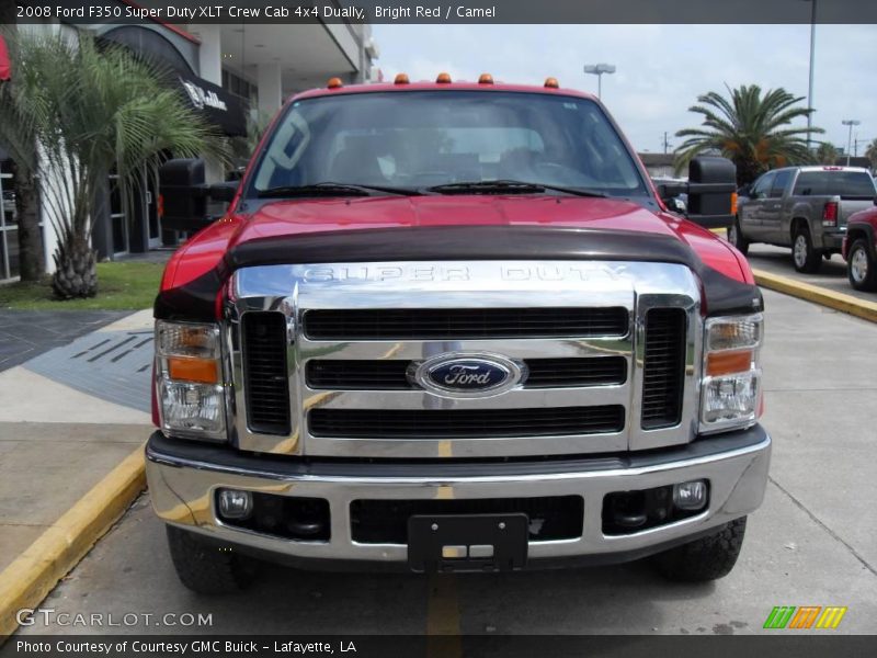Bright Red / Camel 2008 Ford F350 Super Duty XLT Crew Cab 4x4 Dually
